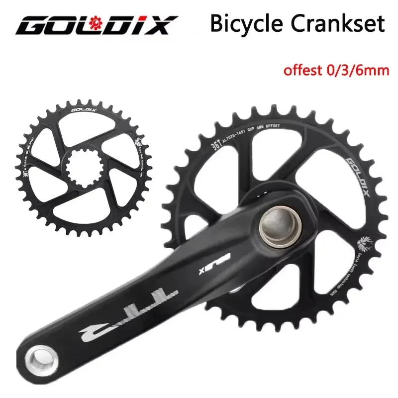 Direct Mount Goldix Chainring 6mm Offset for MTB Road Bike Crankset