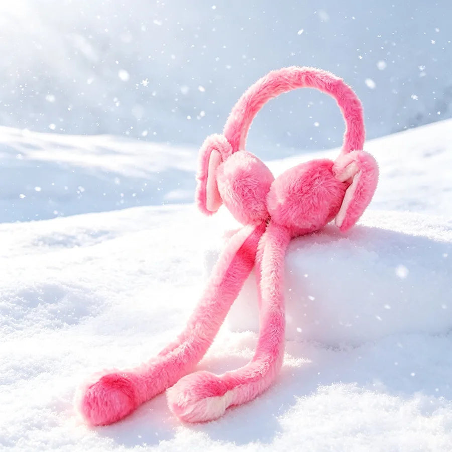 Ear Warmer Plush Rabbit Earmuffs for Kids Winter Cute Girls Accessories