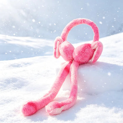 Ear Warmer Plush Rabbit Earmuffs for Kids Winter Cute Girls Accessories