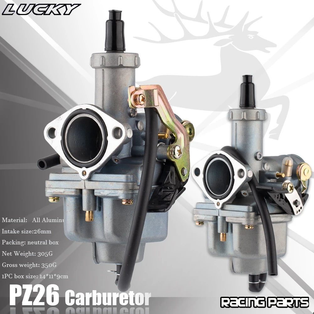 PZ26 Carburetor 26mm For Honda CB125 XL125S TRX250 CRF XR100 125cc 150cc ATV