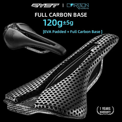 RYET 3D Printed Bicycle Saddle Ultralight 120g Carbon Saddle 250x140mm Bike Seating for MTB Gravel Road Bike Seat Cycling Parts-EXPROTAS