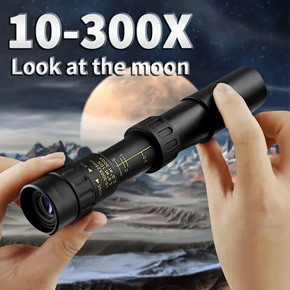 HD Portable 10-300x40 Binoculars Telescope Long Range Night Vision Monocular