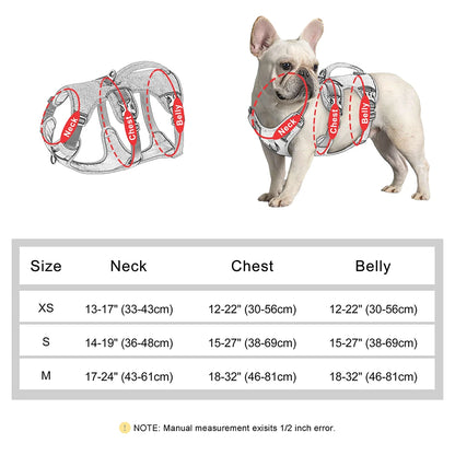 Escape Proof Dog Harness Reflective Vest with Handle for Small Medium Dogs