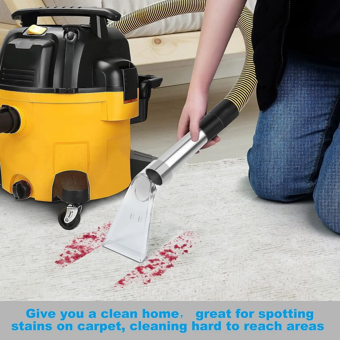 Cleaning Vacuum Clear Extractor Attachment for Upholstery Carpet Car