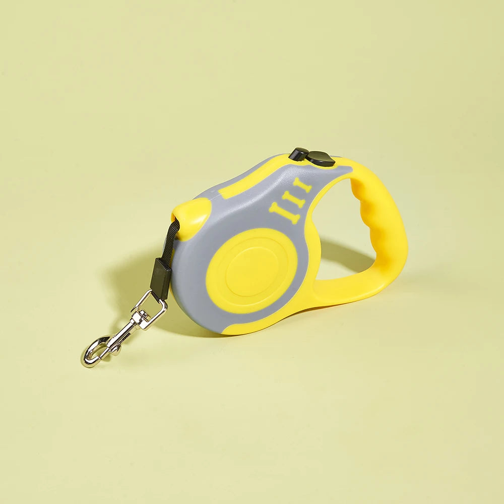 Retractable Dog Lead 3m 5m Nylon Leash for Small Medium Large Dogs Cats