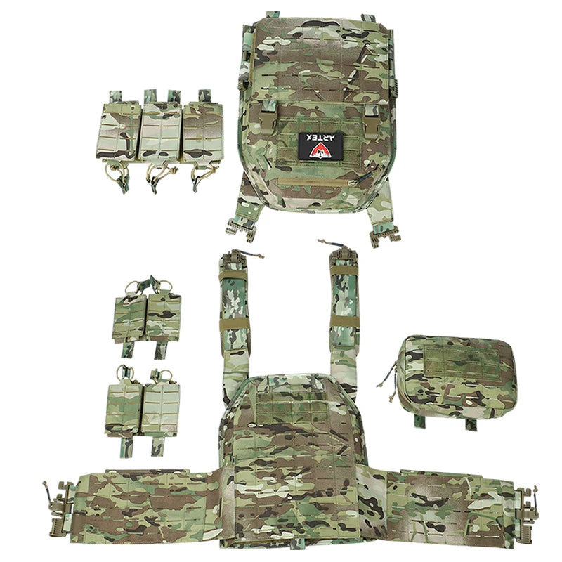 Ranger Green Carrier Vest Quick Release Molle Tactical Security Plate