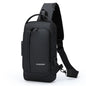Men's Anti-Theft Chest Bag Crossbody Sling Pack with USB Charging