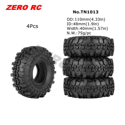 1.9" Crawler Tire for 1/10 RC Car Axial Traxxas D90 SCX10 Wheels