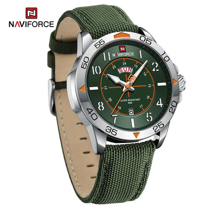 Top Brand NAVIFORCE Men's Watches Waterproof Luxury Business Casual Nylon Strap Quartz Wristwatch Luminous Relogio Masculino-EXPROTAS
