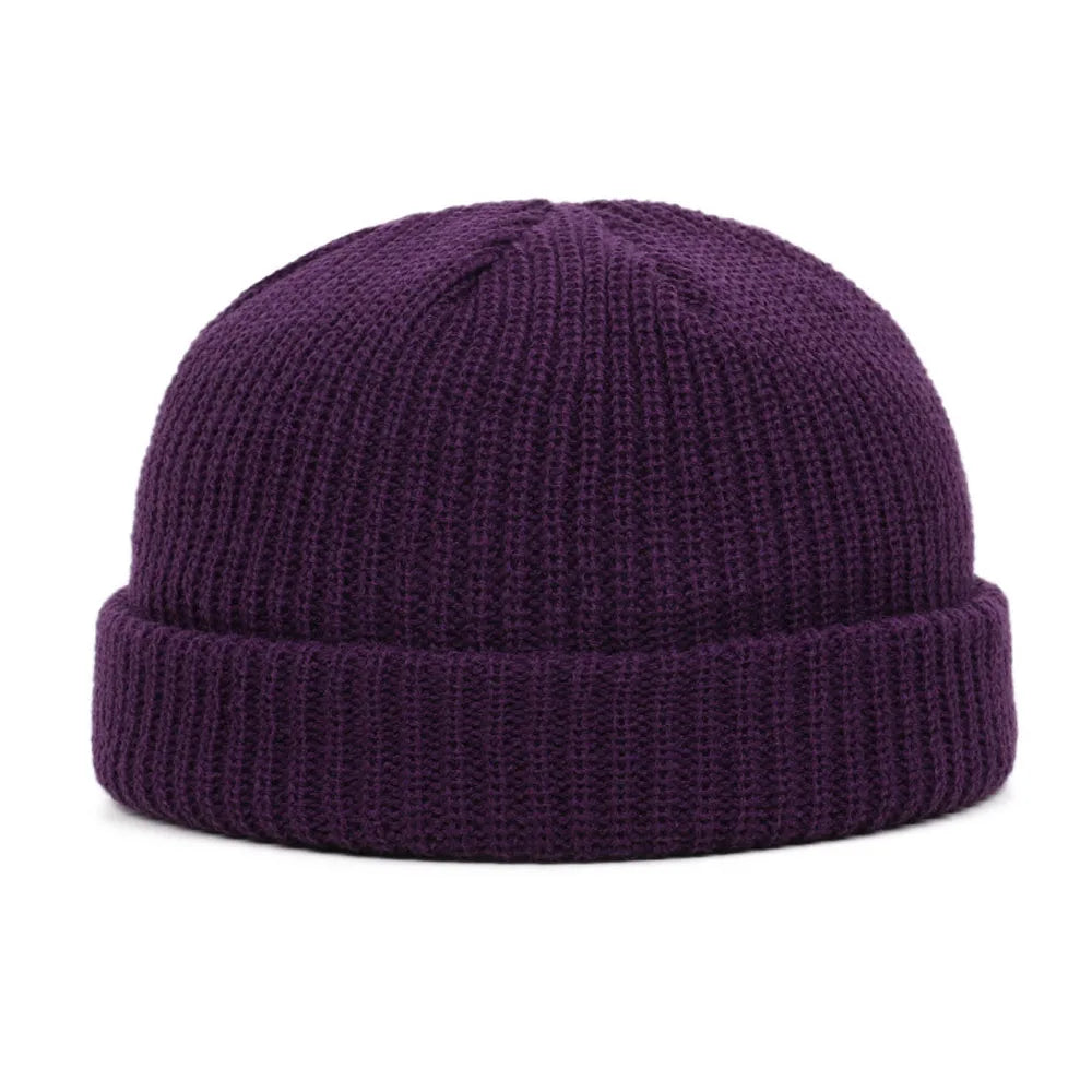 Winter Warm Beanies Wool Knitted Hat Casual Unisex Adult Men Female