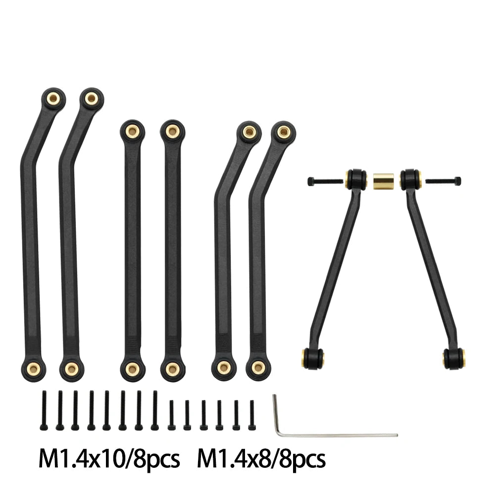 1/24 RC Crawler Metal High Clearance Chassis Link Set for Axial SCX24 - EXPROTAS