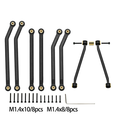 1/24 RC Crawler Metal High Clearance Chassis Link Set for Axial SCX24 - EXPROTAS