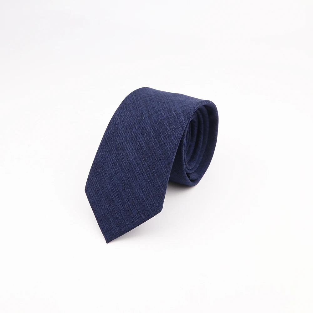 Mens Slim Solid Colour Tie 6.5cm Wedding Party Classic Necktie