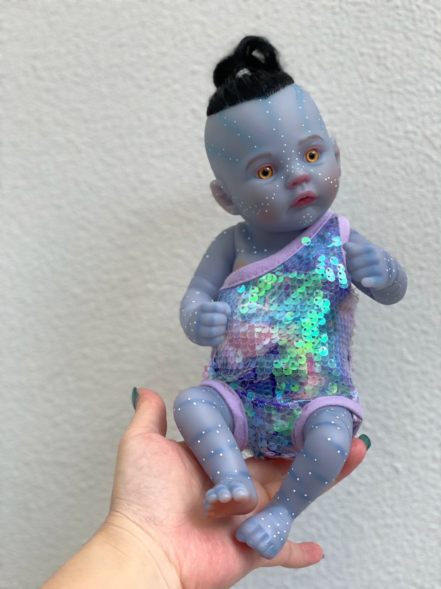 28cm Avatar Loulou Meadow Reborn Baby Doll Full Soft Vinyl Art Doll