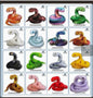 Flexible 3D Printed Snake Toy 60cm Multicolor PLA Fun