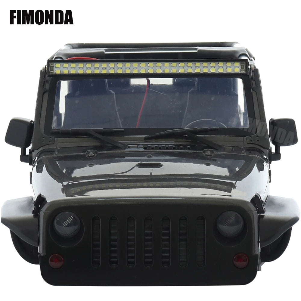 RC Crawler Roof LED Light Bar White Coloured Adjustable Modes 1/10 TRX4 SCX10