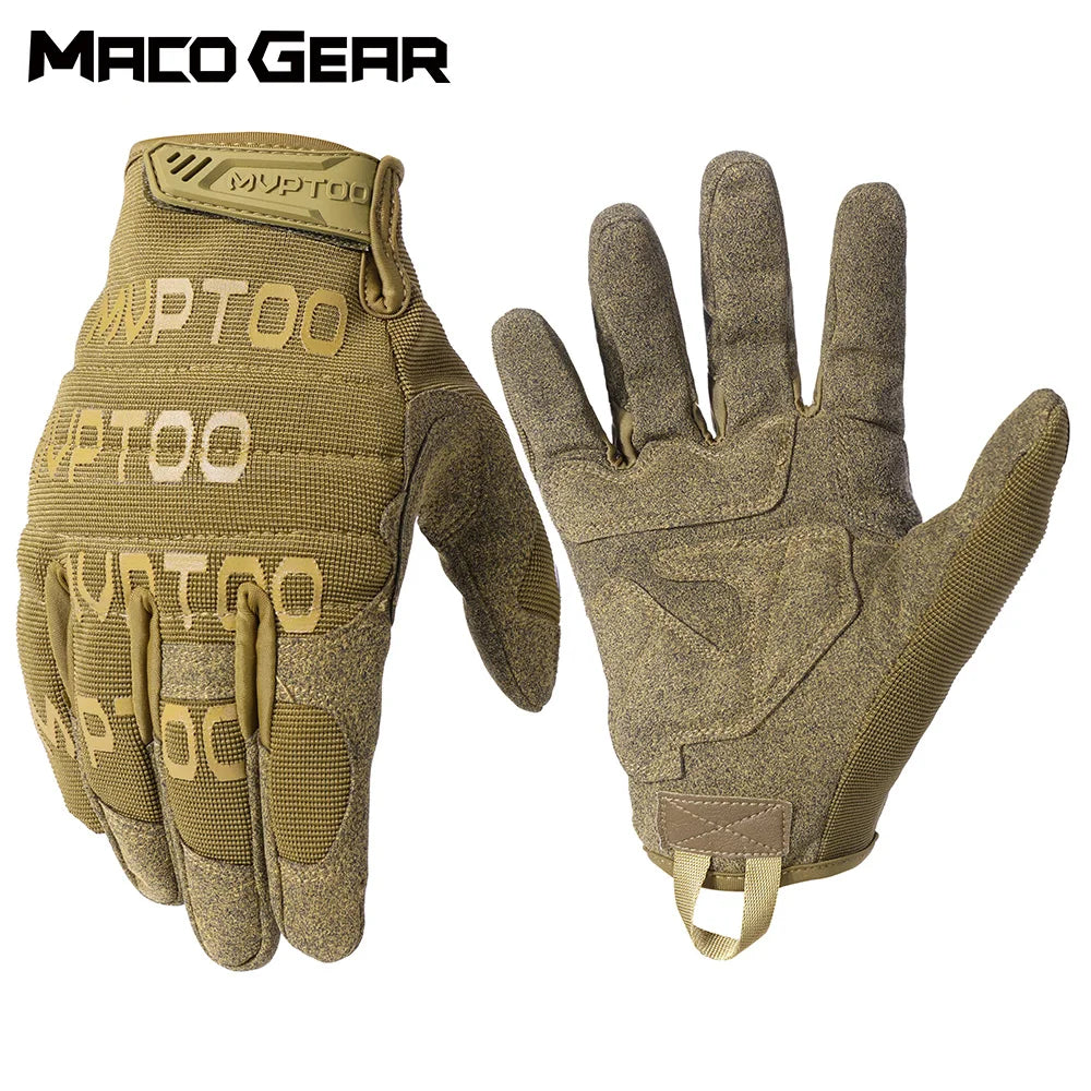 Tactical Gloves Full Finger Army Military Touch Screen Knuckle Protection