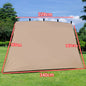 3.65m Canopy Side Walls Silver Coated Waterproof Sunshade Outdoor Gazebo Panels