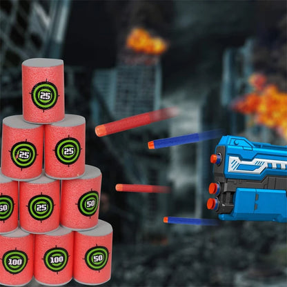 6-30pcs EVA Soft Bullet Targets for Nerf Guns Blasters Foam Dart Toy
