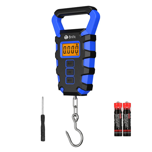 50Kg Digital Hanging Scale w/ Hook & Ruler Portable Luggage Fish Weigh