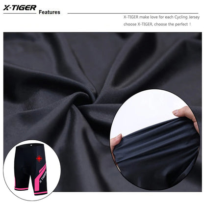 X-TIGER Women’s 3D Gel Cycling Shorts Padded MTB Road Bike Wear