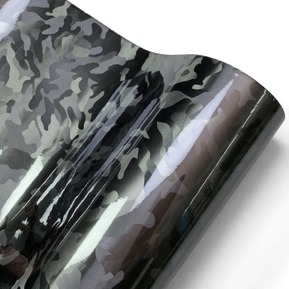 Carbon Fiber Film Glossy Black Car Body Film Forged Carbon Fiber Vinyl Wrap Film Self Adhesive Decal Sticker for Car Accessories-EXPROTAS