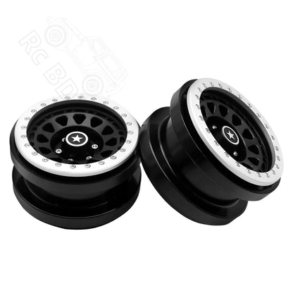 1/6 RC Crawler CNC Aluminum 2.9" Beadlock Wheel for Axial SCX6 - EXPROTAS