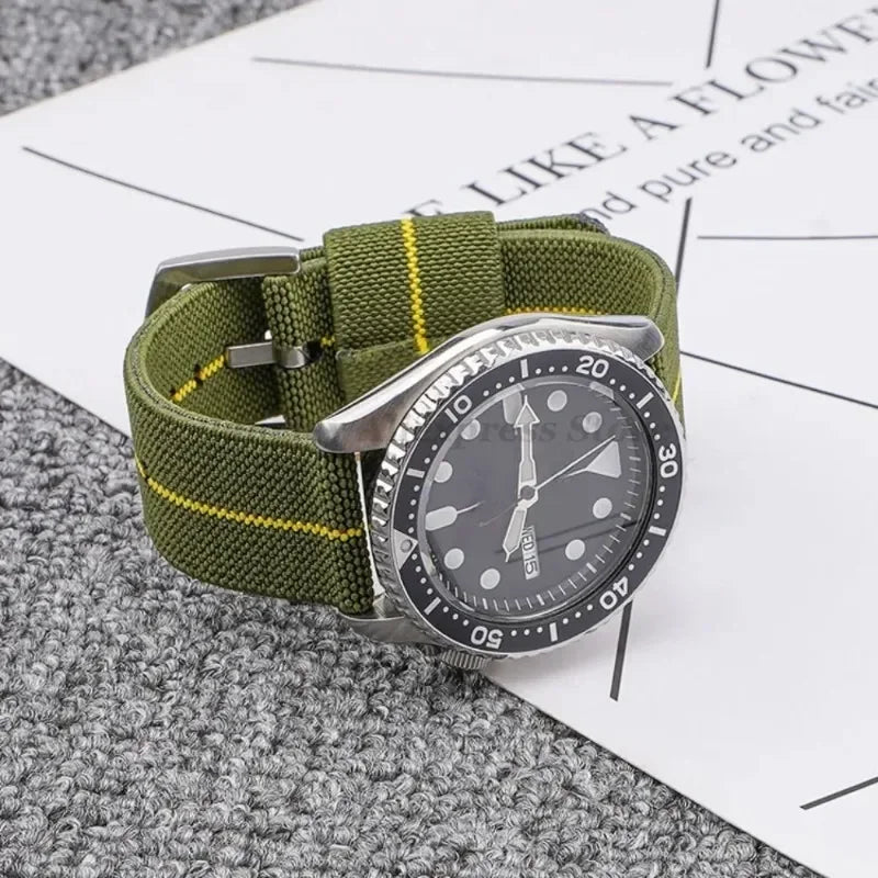 Nylon Watch Strap 18mm 20mm 22mm 24mm Quick Release Woven Sport Band