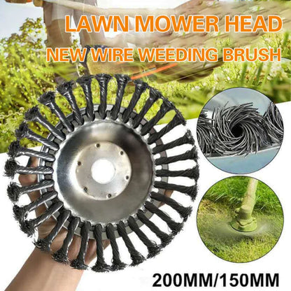 Weed Brush Trimmer Head Steel Wire Wheel Universal Garden Parts 6/8/10 Inch