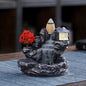 Backflow Incense Holder Waterfall Burner Ceramic Home Decor with Cones