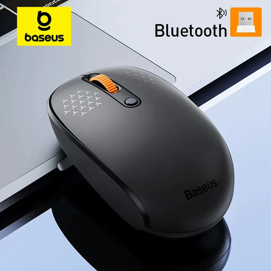 Baseus F01B Wireless Mouse 2.4G + Bluetooth 5.0 Silent 1600 DPI for PC/Mac