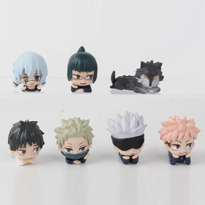 Jujutsu Kaisen 7pcs Anime Figure Set Gojo Yuji Megumi Nobara Sukuna Geto - EXPROTAS