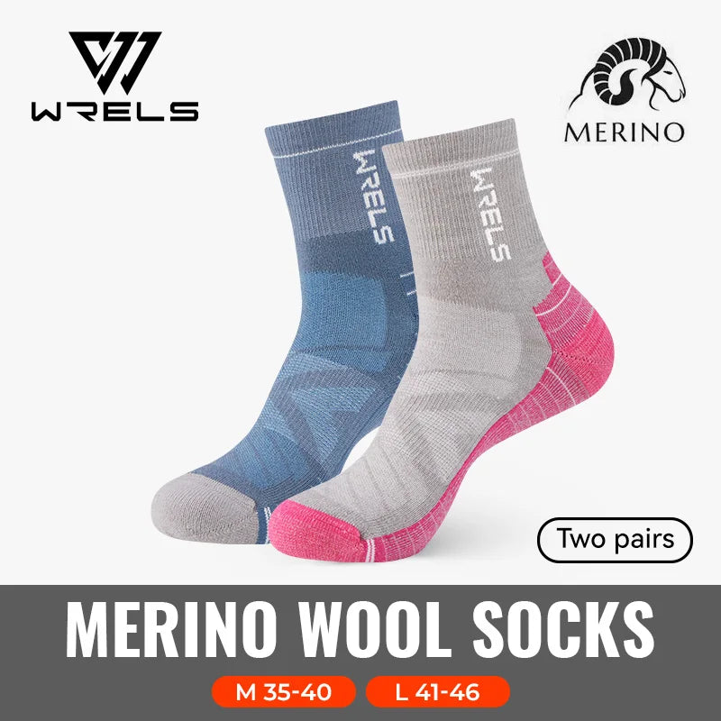 3 Pairs Merino Wool Socks Thermal Thick Hiking Socks for Men & Women