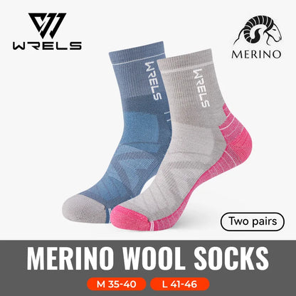 3 Pairs Merino Wool Socks Thermal Thick Hiking Socks for Men & Women