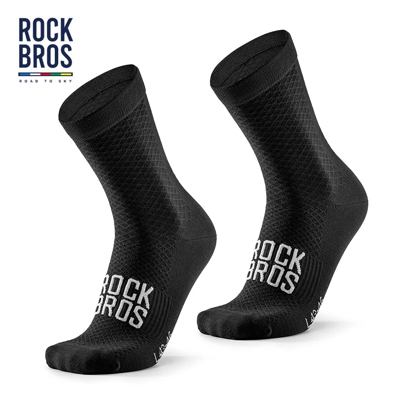 ROCKBROS Cycling Socks Shock-Absorbing Breathable High-Elastic Outdoor Bike Socks A Pair