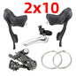 MicroNEW Road Bike Shifters 2×7–2×10 3×7–3×11 Brake Lever Set Compatible Shimano - EXPROTAS