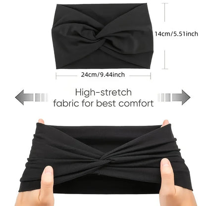 Elastic Headband for Women Yoga Sports Hair Accessories Wide Band