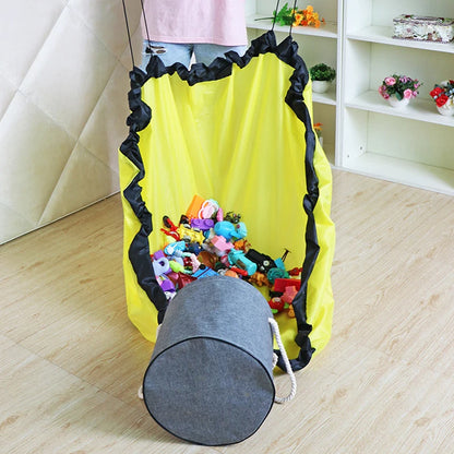 Toy Quick Storage Bag Hand-held Organizing Bucket for Lego Blocks