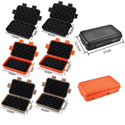 Sealed Survival Box Waterproof Plastic Outdoor Camping Storage Container S/L/XXL