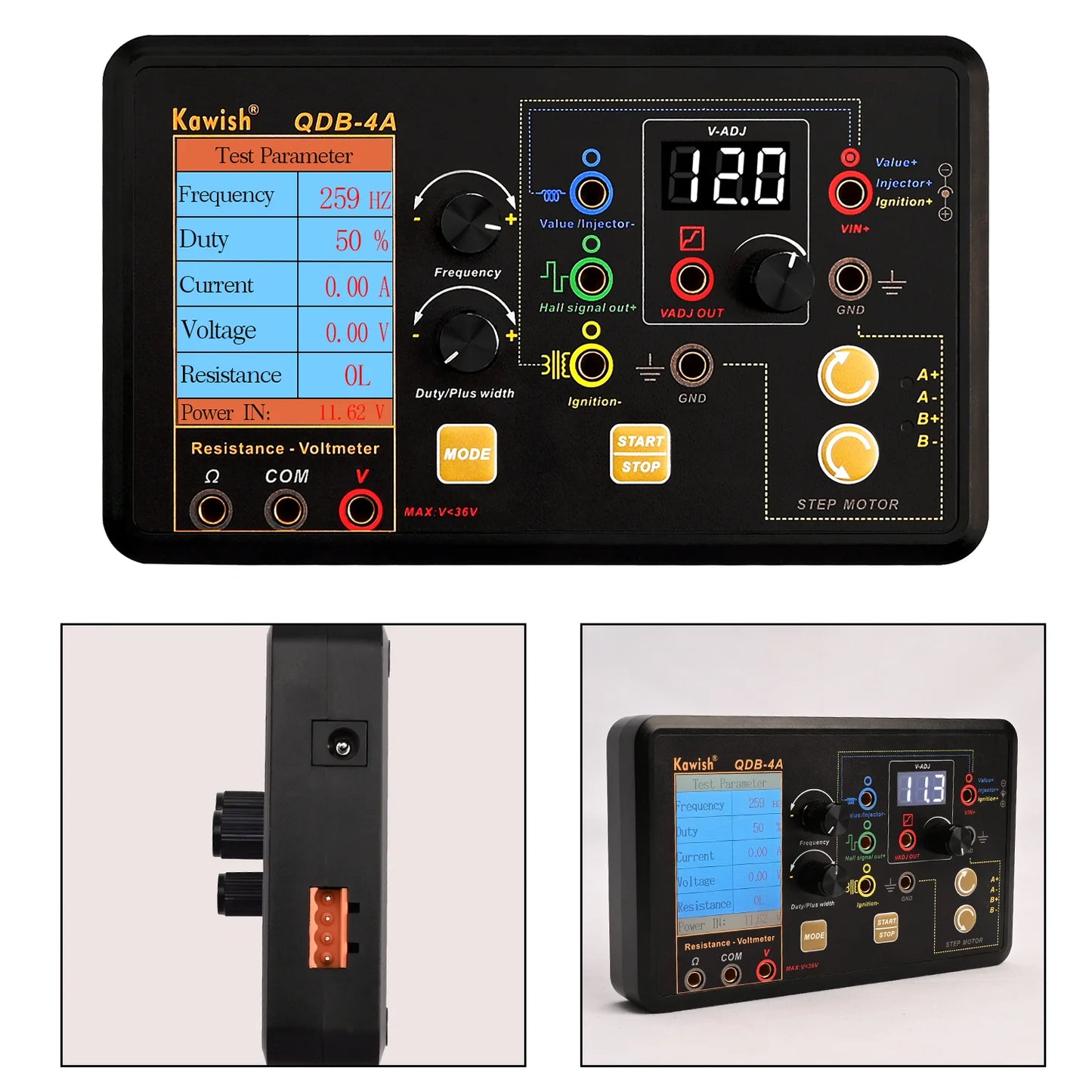 2025 Auto Ignition Coil & Injector Tester Solenoid Stepper Motor Tool
