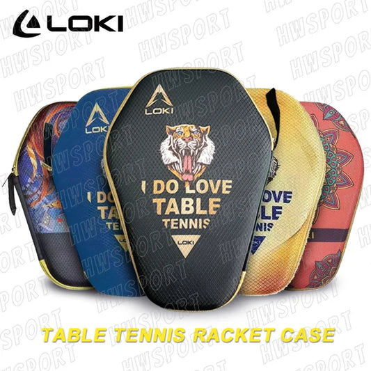 LOKI Table Tennis Racket Case Hard Shell Ping Pong Racket Paddle Cover Bag Durable EVA Inner Table Tennis Accessories-EXPROTAS