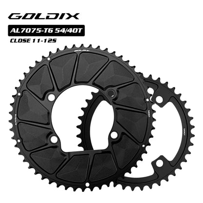 GOLDIX 110BCD 2X Aero Double Chainring 4-Bolt for Shimano R9200 R8100 R7100