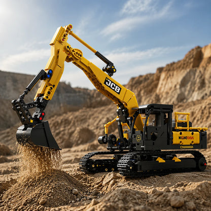 1022PCS Excavator Models Building Blocks City Construction Engineering Toy Set