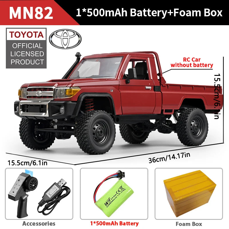 ZWN MN82 MN82S LC79 1/12 RC Pickup Truck 4WD Off-Road Climbing Car Toy Gift