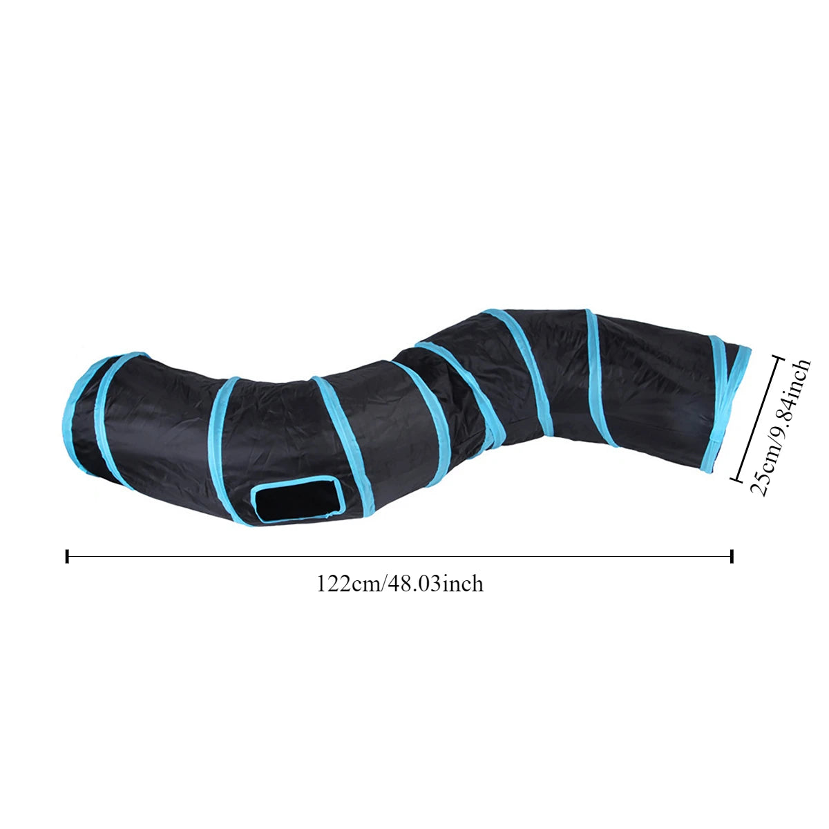 Foldable Cat Tunnel Tube Interactive Toy for Kitty Puppy Indoor Play