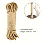 10M Natural Jute Rope Cat Scratcher Toy Furniture Protector DIY Replacement