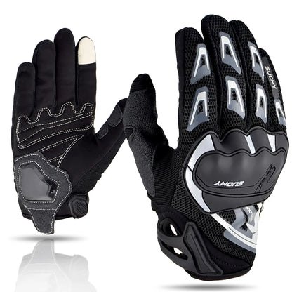 Suomy Mesh Motorcycle Gloves Summer Breathable Touch Screen Riding Gloves Unisex