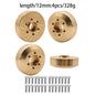 Brass Wheel Hex Hub Adapter for 1.9/2.2 Beadlock RC Crawler Axial SCX10 TRX4 TRX6 - EXPROTAS