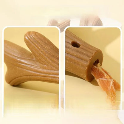 Bite Resistant Dog Chew Toy Bone Shape Molar Teeth Cleaning Stick Durable Pet