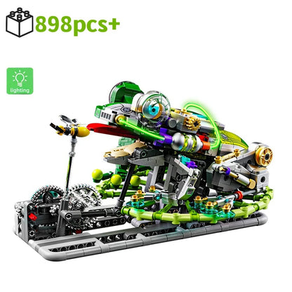 Mechanical Shark Building Set Animal Blocks Toy Gift Crocodile Frog Ray
